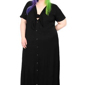 FOXBLOOD Naomi Dress Fox Blood Plus Size 3XL 3X Black Dress Goth Punk Witch